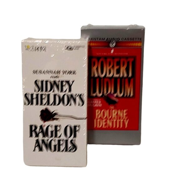Sidney Sheldons Rage Of Angels & Robert Ludlums Bourne Identity Audio Cassette - Picture 2 of 7